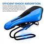 Ressort De Selle Absorbant Les Chocs,Amortisseur De Tige De Selle De Vélo Avec Des Bandes Réfléchissantes,Ressort De Selle De Vé