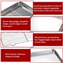 Plaque De Cuisson Avec Grille De Refroidissement, 2 Pièces Plaque Patisserie Avec Clip Alimentaire, Plaque De Four, Plateau Inox