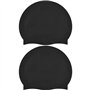 Newaner 2 Pièces Bonnet de Bain en Silicone pour Cheveux Longs