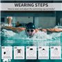 Newaner 2 Pièces Bonnet de Bain en Silicone pour Cheveux Longs, Protection auditive, Revêtement Ripstop pour Le Confort et la ré