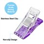 Avesteir 120 Pcs Pinces en Plastique, Couture Polyvalentes, Clips de Fixation, Travaux Manuels Quilting, pour Reliure Couture Re