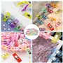 Avesteir 120 Pcs Pinces en Plastique, Couture Polyvalentes, Clips de Fixation, Travaux Manuels Quilting, pour Reliure Couture Re