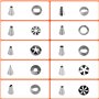 Brevanza 120 Pièces Ustensiles à Pâtisserie avec 100 Poche a Douille Patisserie Jetable, 10 Douille Patisserie, Ustensile Patiss