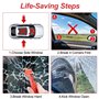 Brevanza 3 Pièces Brise Vitre Coupe Ceinture, Marteau Brise Vitre Voiture de Secours, 2 en 1 Brise-Vitre de Voiture, Coupe Ceint
