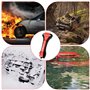 Brevanza 3 Pièces Brise Vitre Coupe Ceinture, Marteau Brise Vitre Voiture de Secours, 2 en 1 Brise-Vitre de Voiture, Coupe Ceint