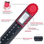 Newaner Rapporteur d'Angle Numerique à Double Échelle 360 Degrés, Règle d'Angle 200 mm avec Écran Lcd et Fonction de Verrouillag