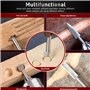 Sculpture Sur Bois Jeu de Mèches pour Outil Rotatif Compatible Avec Dremel, Outils de Sculpture en Bois Avec Tige de 3mm Pour Br