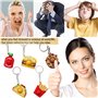 Steemjoey 8 Porte-clés Enfants, Porte Clef Enfant Mini Push Fidget, Porte-clés Snack Anti-stress pour Enfants Autistes, Jouet po