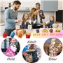 Steemjoey 8 Porte-clés Enfants, Porte Clef Enfant Mini Push Fidget, Porte-clés Snack Anti-stress pour Enfants Autistes, Jouet po