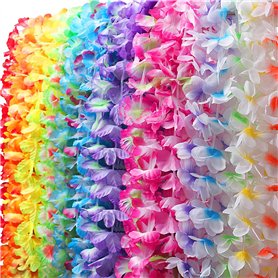 40 PCS Colliers de Fleurs Hawaïennes