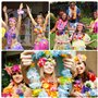 40 PCS Colliers de Fleurs Hawaïennes, Coloré Leis Hawaïens Décorations De Fête Collier Bracelet Coiffe pour Mariage de Plage Haw