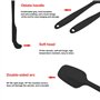 TOPSEAS Spatule Silicone de Cuisine,TOPSEAS Ustensiles en Silicone 6 Pack comme Ustensiles de Cuisine Antiadhésifs Include Culli