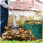 Sacs de Jardin,3 * 272L Sacs à Déchets de Jardin,Sacs Poubelle pour Les Déchets de Jardin Feuillage de Pelouse Vert Coupe -Réuti