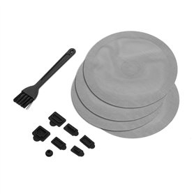 Ruimou 1 kit de protection contre la poussière pour PS5 (4 filtres ronds en maille anti-poussière