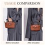 GlasFlength Bandoulière pour Sac Longchamp à Main, Sangle Sac Bandouliere Laniere Sac Bandouliere Remplacement avec Adaptateur S