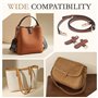 GlasFlength Bandoulière pour Sac Longchamp à Main, Sangle Sac Bandouliere Laniere Sac Bandouliere Remplacement avec Adaptateur S