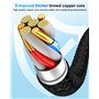 Câble USB C vers USB C 3M/Lot de 2, 60W Cable Chargeur USBC Charge Rapide pour iPhone 16/15/15 Pro Max/15 Plus, Macbook, iPad, S