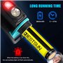 XLENTGEN Lampe Frontale Rechargeable 1000 Lumens 7 Modes Lampes Frontales avec Lumière Rouge, IPX5 Étanche, Lampe Torche Frontal