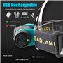 XLENTGEN Lampe Frontale Rechargeable 1000 Lumens 7 Modes Lampes Frontales avec Lumière Rouge, IPX5 Étanche, Lampe Torche Frontal