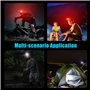 XLENTGEN Lampe Frontale Rechargeable 1000 Lumens 7 Modes Lampes Frontales avec Lumière Rouge, IPX5 Étanche, Lampe Torche Frontal