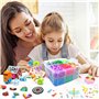 Dazhtu Kit De Perles à Repasser, 10800 Perles De 5mm Avec Boîte De Rangement, plaques De Per les à Repasser, guide d'utilisation