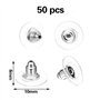 fermoirs de boucles d'oreilles en caoutchouc