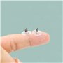 50 pièces Fermoir Boucles d'oreilles silicone,fermoirs de boucles d'oreilles en caoutchouc,Attache Boucles d'oreilles,pour Rempl