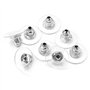 50 pièces Fermoir Boucles d'oreilles silicone,fermoirs de boucles d'oreilles en caoutchouc,Attache Boucles d'oreilles,pour Rempl