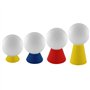 Lot de 16 Tees de Golf Jumbo en Caoutchouc Taille de Mélange, Tees de Golf d'hiver en Caoutchouc, Différentes Hauteurs et Tees d