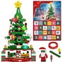ZIQILIGHTING Kit de construction de calendrier de l'Avent en forme d'arbre de Noël