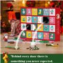 ZIQILIGHTING Kit de construction de calendrier de l'Avent en forme d'arbre de Noël, ensemble de jeu avec compte à rebours de 24 