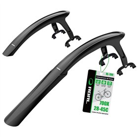 RBRL Garde-Boue de vélo à dégagement Rapide adapté au vélo de Route/Gravel avec Largeur de Pneu 28-45mm