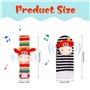 4 Pcs Poignet de Bell Strap Hochets et Chaussettes Pied Bébé Chaussettes De Pied ave