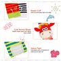 Yorgewd Bébé Poignet et Chaussettes Hochet, 4 Pcs Poignet de Bell Strap Hochets et Chaussettes Pied Bébé Chaussettes De Pied ave