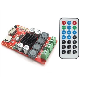 DollaTek TPA3116 DC 8~26V 2X50W l'amplificateur de Puissance de Bluetooth Digital télécommande