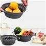 VIVIIHOO Passoire à pâtes Pliable de Peu encombrant, Facile à Nettoyer et Lavable au Lave-Vaisselle - Passoire en Silicone 21.5c