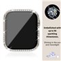 Rc-Z Lot de 3 films de protection d'écran pour Apple Watch Series 3 2 1 38 mm, strass en cristal, coque de protection intégrale 