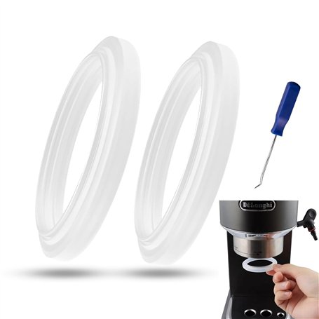 2 Pièces Joint pour DeLonghi Machine à Café Anneau D'étanchéité