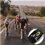 1 paire de crampons pour chaussures de vélo - Avec accessoires de montage (jaune)