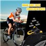 1 paire de crampons pour chaussures de vélo - Avec accessoires de montage (jaune)