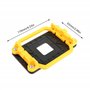 RIIEYOCA Support de refroidissement pour processeur AMD avec quatre vis pour prise AM2 AM3 Jaune et noir