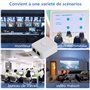 CERRXIAN Commutateur réseau 2 ports, RJ45, sélecteur de commutateur réseau 2 ports, 100 m 2 en 1 ou 1 en 2 sorties