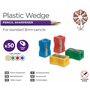 Simple Trou Taille-Crayon,50 PCS Taille-Crayon Plastique Taille Crayon Métal Taille-Crayon Rectangulaire Aille-Crayons Manuel en