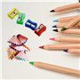 Simple Trou Taille-Crayon,50 PCS Taille-Crayon Plastique Taille Crayon Métal Taille-Crayon Rectangulaire Aille-Crayons Manuel en