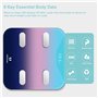 Healthkeep Balance Connectée WiFi et Bluetooth Pese Personnes Grand Écran avec 13 Analyses