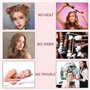 Heatless Hair Curlers en Soie,Paquet de 2,Boudin Cheveux Boucle Sans Chaleur,Boucle Sans Chaleur Convient pour Cheveux Moyens et