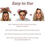 Heatless Hair Curlers en Soie,Paquet de 2,Boudin Cheveux Boucle Sans Chaleur,Boucle Sans Chaleur Convient pour Cheveux Moyens et
