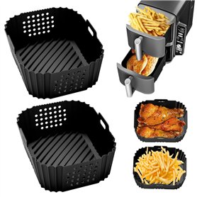 2 Pièces Moule Silicone Air Fryer pour Ninja Double Stack XL SL400EU SL401EU