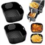 2 Pièces Moule Silicone Air Fryer pour Ninja Double Stack XL SL400EU SL401EU