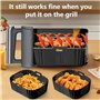 2 Pièces Moule Silicone Air Fryer pour Ninja Double Stack XL SL400EU SL401EU, Accessoires Air Fryer, Plat Pour Cuisine, Accessoi